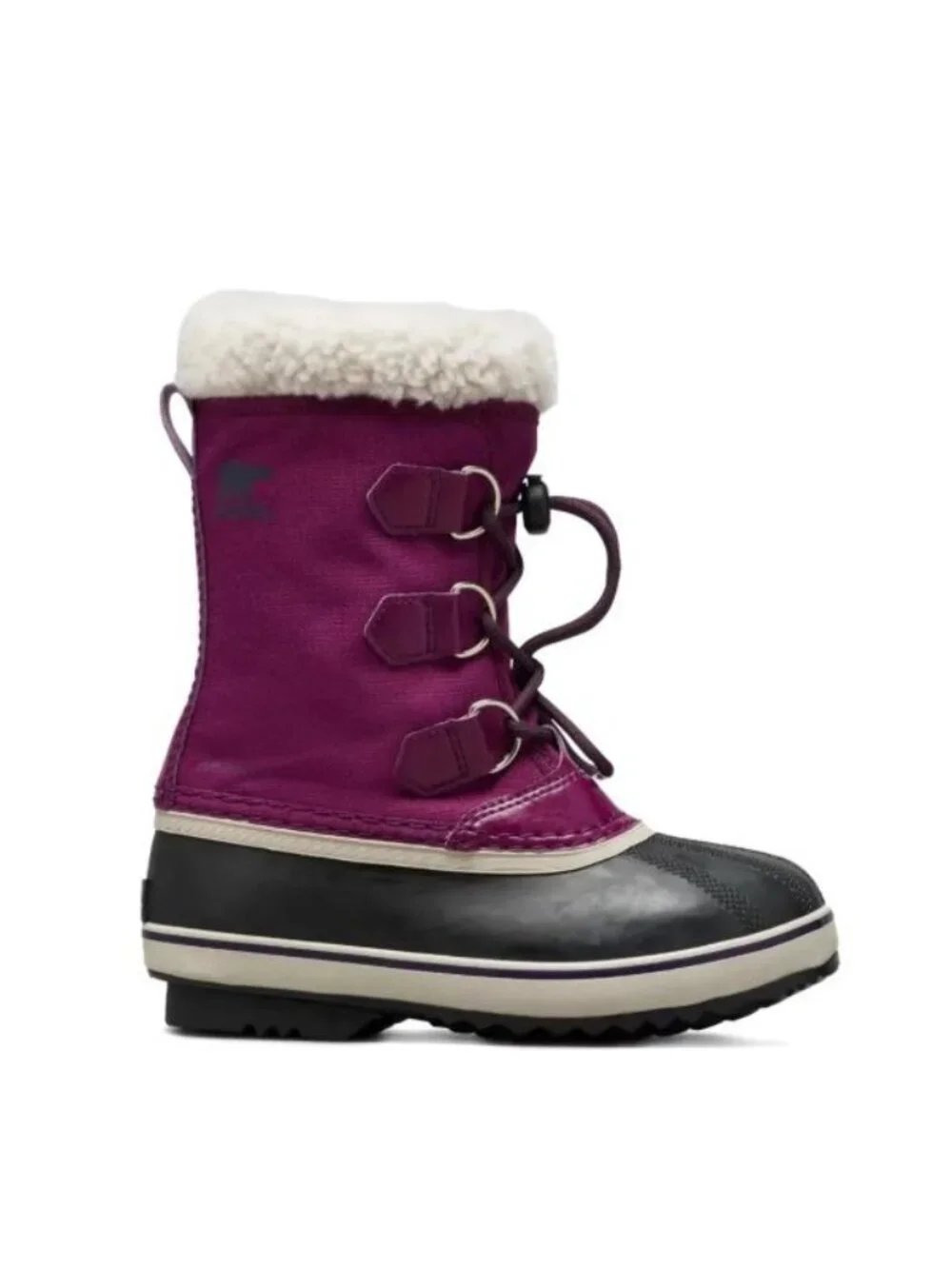 SOREL Yoot Pac Nylon Lace-Up Waterproof Winter Boots Wild Iris Dark‎ Plum Size 2